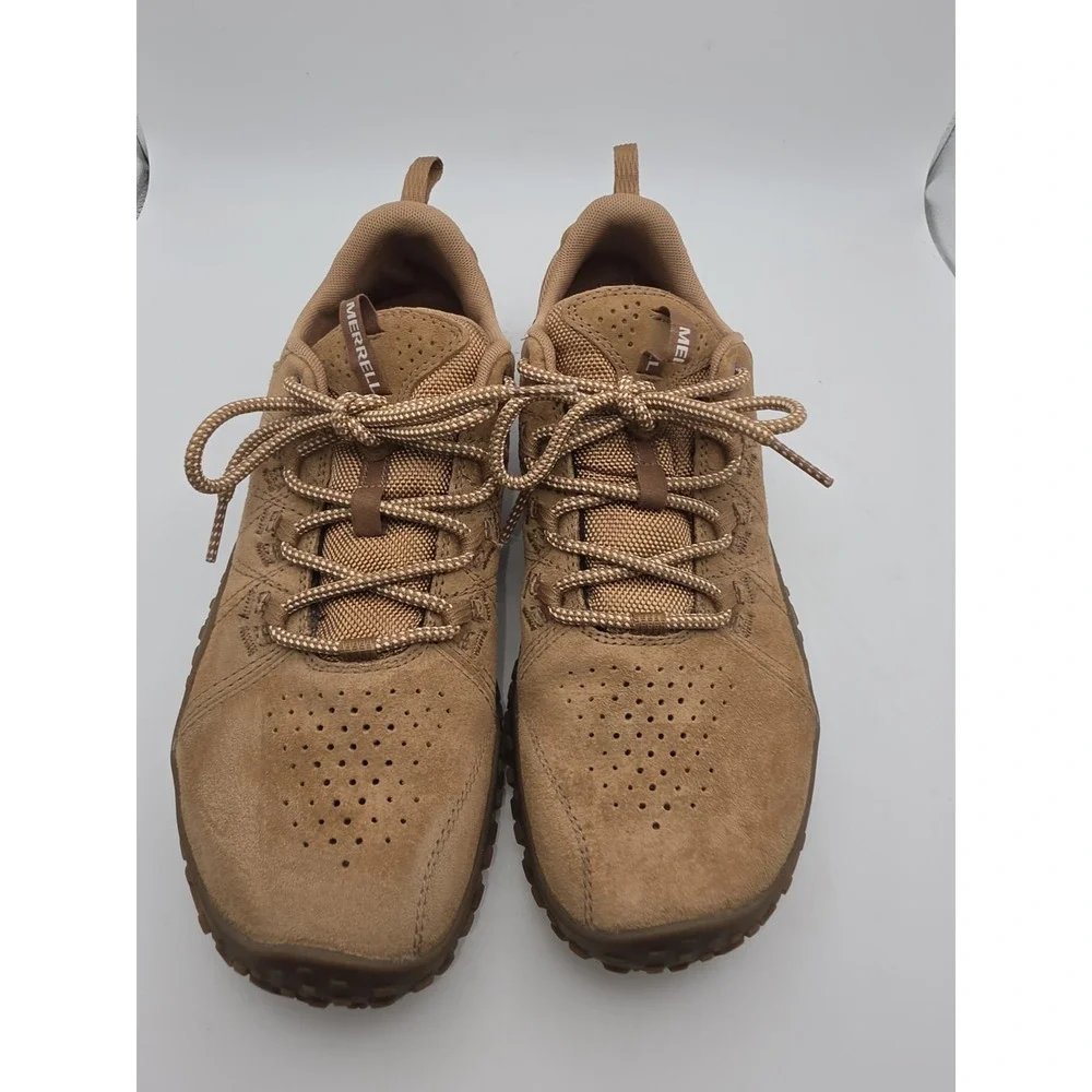 Merrell Wrapt Suede Men's Barefoot Shoes Tobacco Brown Size 10